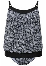 Ulla Popken Tankini, Enya, Hawaiian Chess Women's Tankini Set