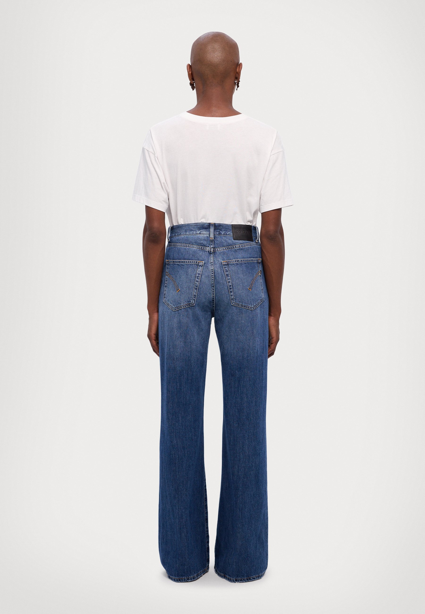 Dondup AMBER - Wide Leg - blue/blu denim - Zalando.it