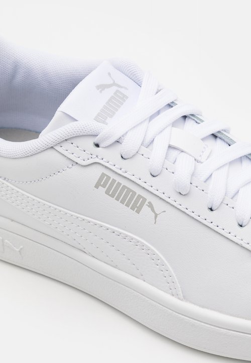 PUMA SMASH 3 0 L JR UNISEX - Trainers - white/cool light gray — photo 6