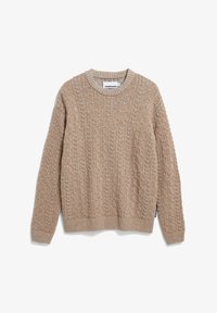 Geselecteerd, silver melange tweed-true camel