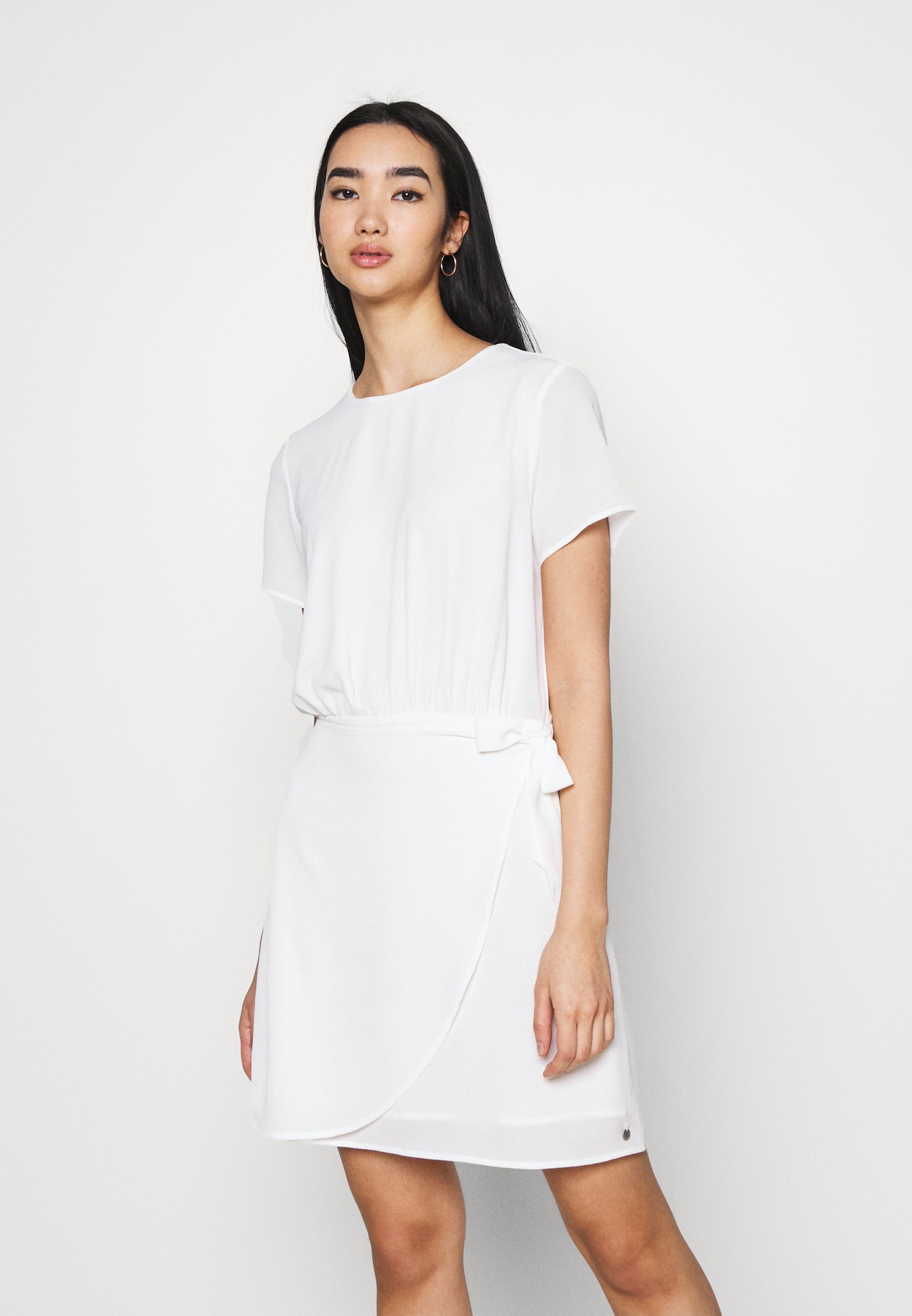 Pepe Jeans MIDORI - Vestito estivo - mousse/bianco - Zalando