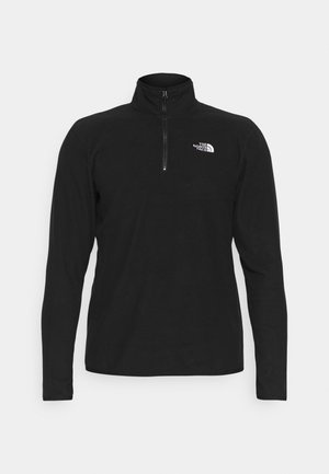 100 GLACIER 1/4 ZIP - Bluza z polaru - black