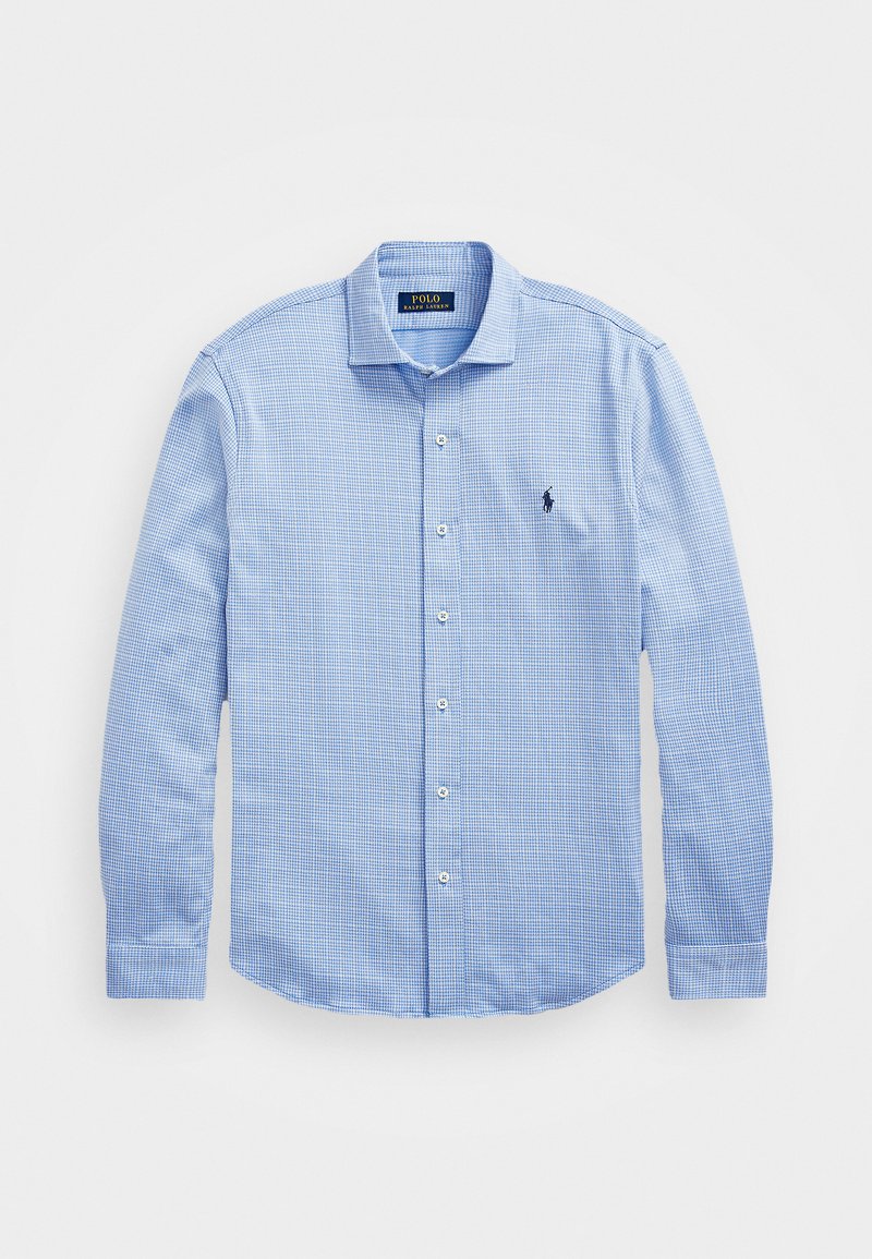 Blue plaid polo Clearance