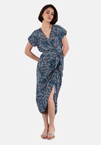 Apricot BATIK LEAF - Freizeitkleid - blue
