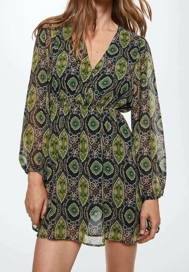 Mango Robe de jour - green