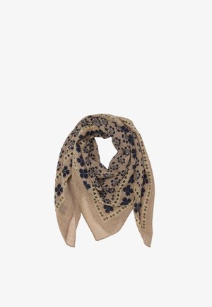 Stefanel, FOULARD WITH FLORAL PRINT.. - Scarf - beige