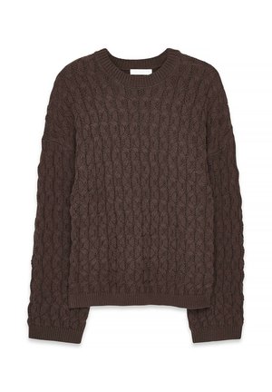 CABLE - Pullover - brown