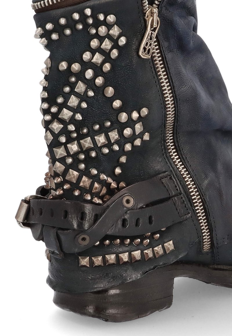 Damen Ankle Boots | A.S.98 Cowboy-/Bikerstiefelette dark blue/dunkelblau - XU98537 Damen Ankle Boots | A.S.98 Cowboy-/Bikerstiefelette dark blue/dunkelblau - XU98537