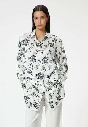 Koton FLORAL - Skjorta - black