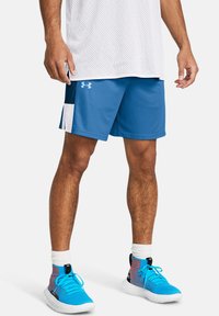 Under Armour - BASELINE - Korte sportsbukser - viral blue / photon blue / white Miniaturebillede 1