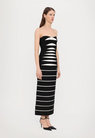 Hervé Léger THE CAMERON GOWN - Abito in maglia - black