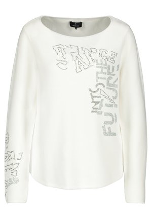 Stickad tröja - off-white