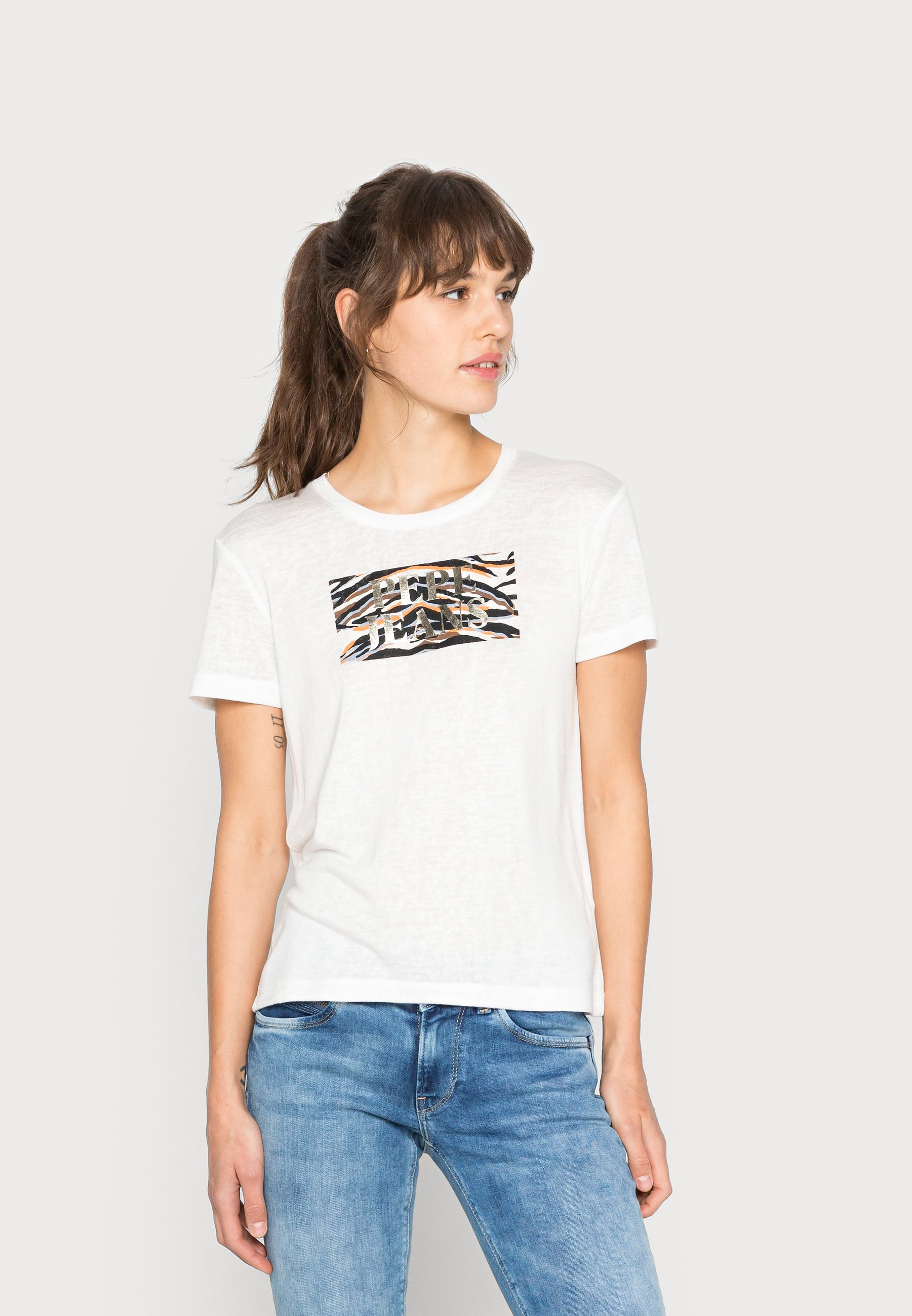 Pepe Jeans CAITLIN Camiseta estampada - white/blanco - Zalando.es