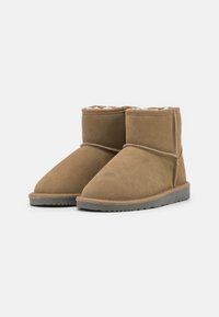 Even&Odd LEATHER  - Botas clássicas de cano curto - khaki