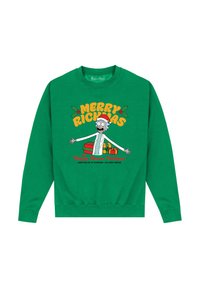 Henry Tiger RICK AND MORTY HAPPY HUMAN HOLIDAYS - Felpa - kelly green