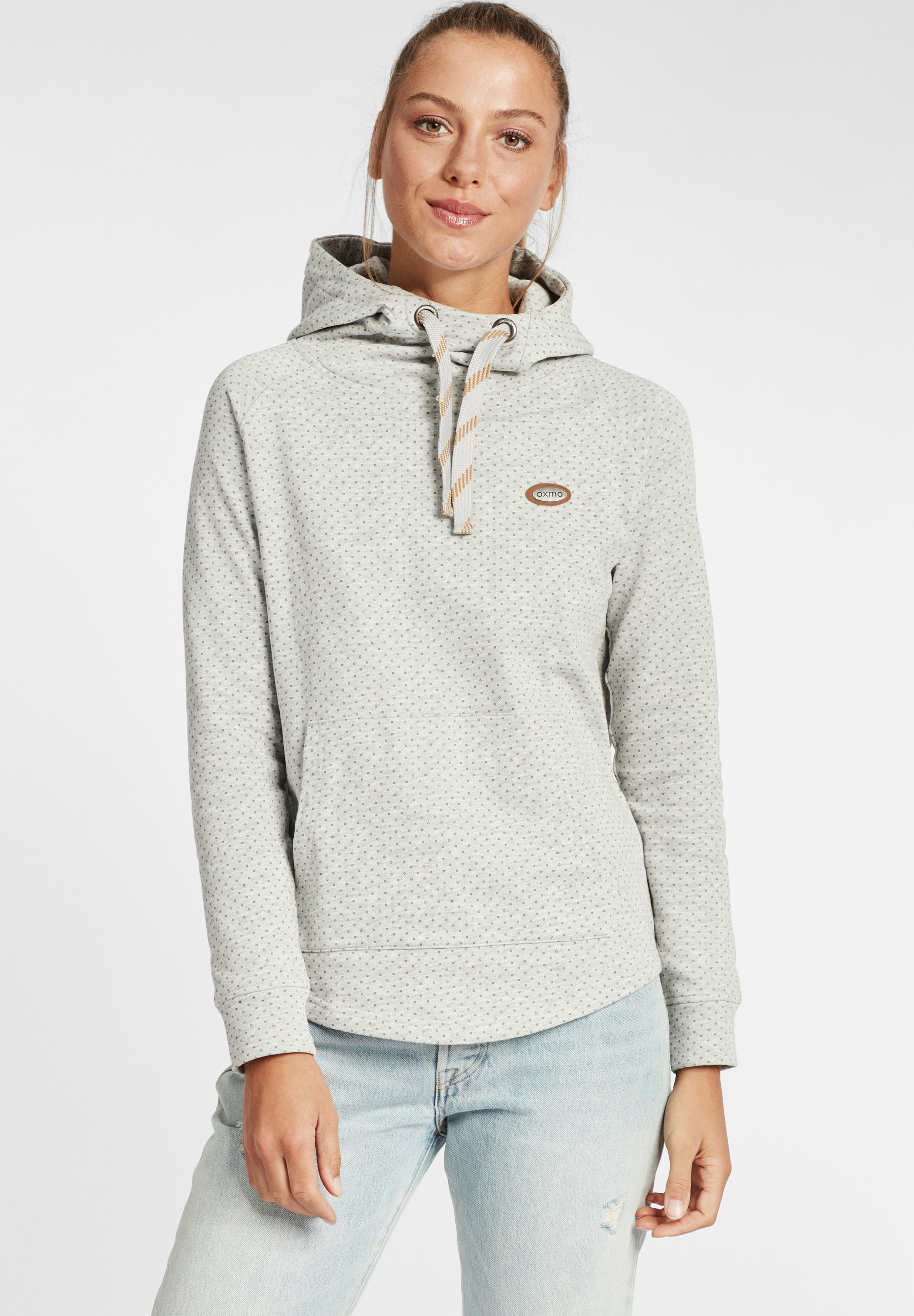 売れ筋商品|||オックスモ パーカー・スウェットシャツ レディース アウター OXAMINA - Hoodie - oyster grey melange Oxmo OXAMINA - Hoodie - oyster grey melange/grijs - Zalando.nl