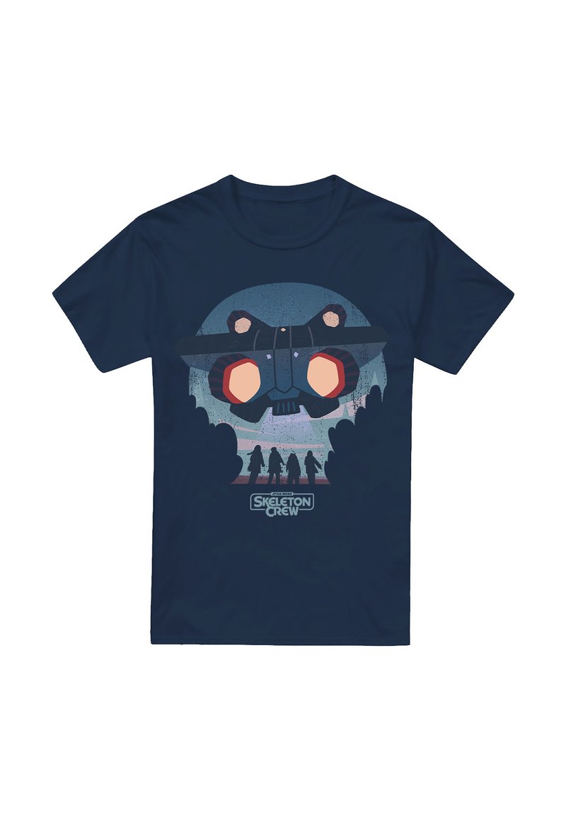 Star Wars T-shirt print donkerblauw
