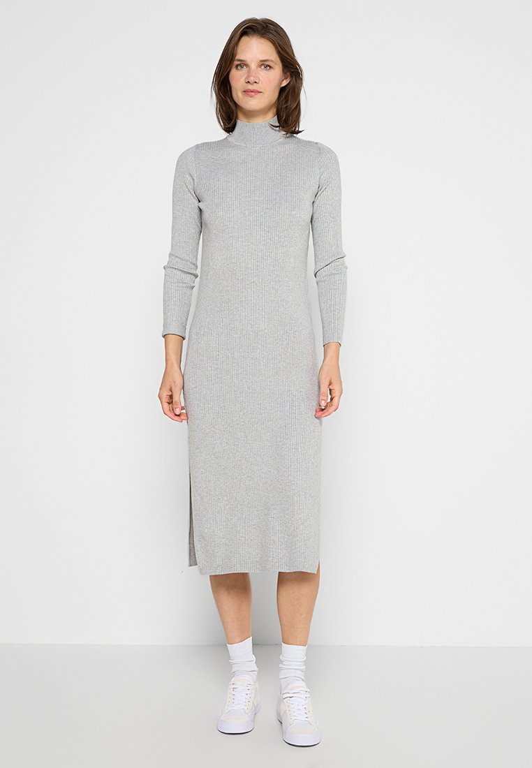 Pepe Jeans Gebreide jurk grijs Pepe Jeans Gebreide jurk grijs