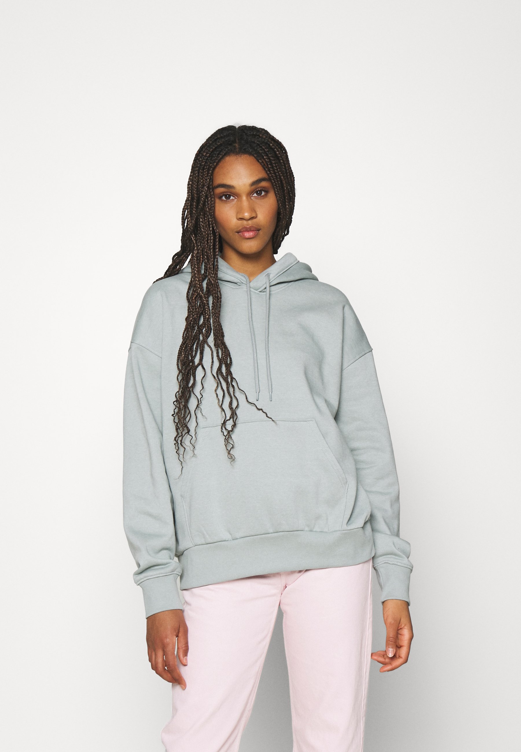 plain grey oversized hoodie