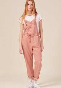 BONOBO Jeans FLIESSENDE MIT KNOPFLEISTE - Latzhose - rouge clair