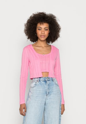 ONLLUVA DOUBLE - Kardigan - sachet pink
