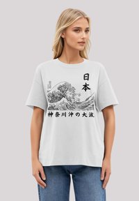 F4NT4STIC KANAGAWA WELLE GAI - Print T-shirt - weiß