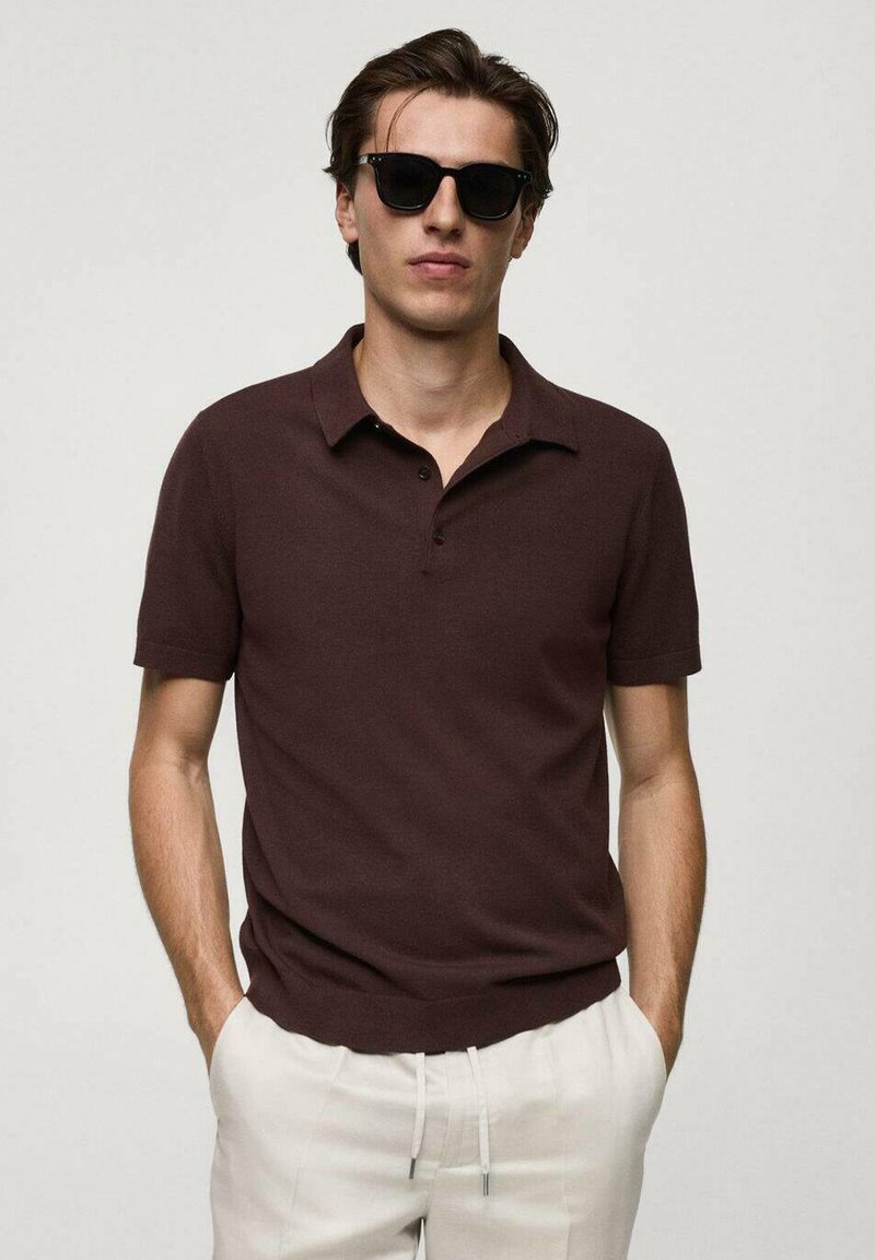 Mango Polokošeľa - brown