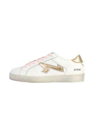 Sneakers - blanc-or