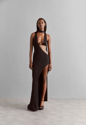 David Koma WRAP EFFECT OPEN LEG GOWN - Cocktail φόρεμα / Φόρεμα για πάρτι - black