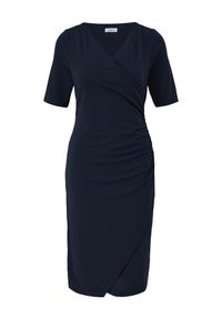 s.Oliver BLACK LABEL KLEID MIT ALL-OVER-MUSTER - Freizeitkleid - navy