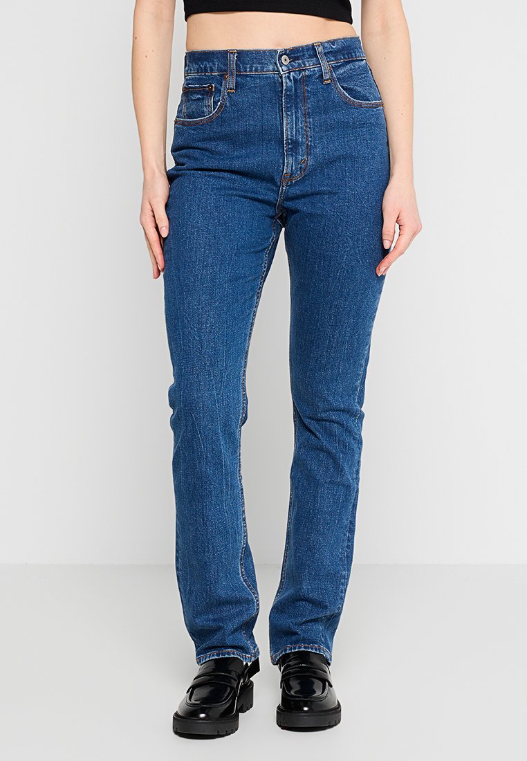 Abercrombie & Fitch Slim fit jeans donkerblauw Abercrombie & Fitch Slim fit jeans donkerblauw