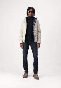 K-Way JACK WARM DOUBLE UNISEX - Vinterjakker - blue depth/beige grey