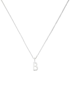 HALSKETTE MIT KLEIN INITIAL CHARM SILBER (A-Z) - Necklace - silver coloured