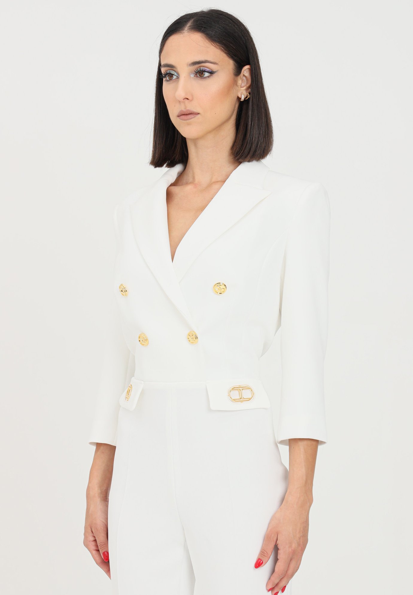 Elisabetta Franchi Tuta jumpsuit - avorio/bianco - Zalando.it