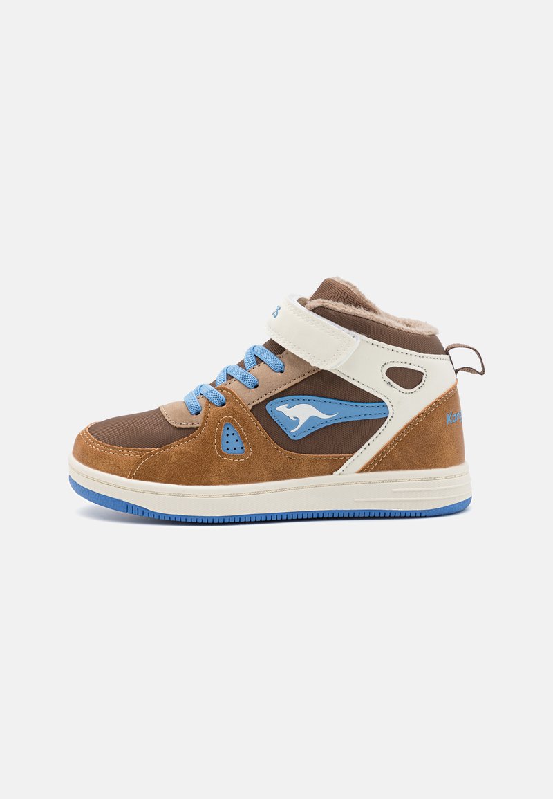 KangaROOS KALLEY II EV UNISEX - Vysoké tenisky - brown/sky