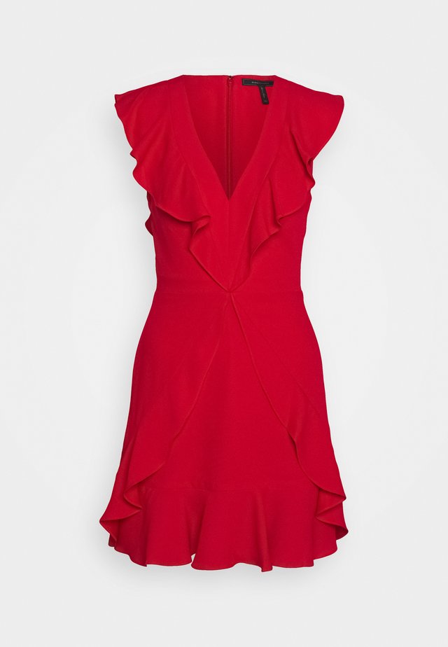 EVE SHORT DRESS - Vestito elegante - burnt red