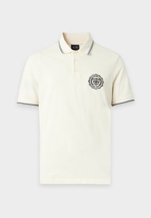 Armani Exchange, SHIRT SLIM - Polo - vintage off-white