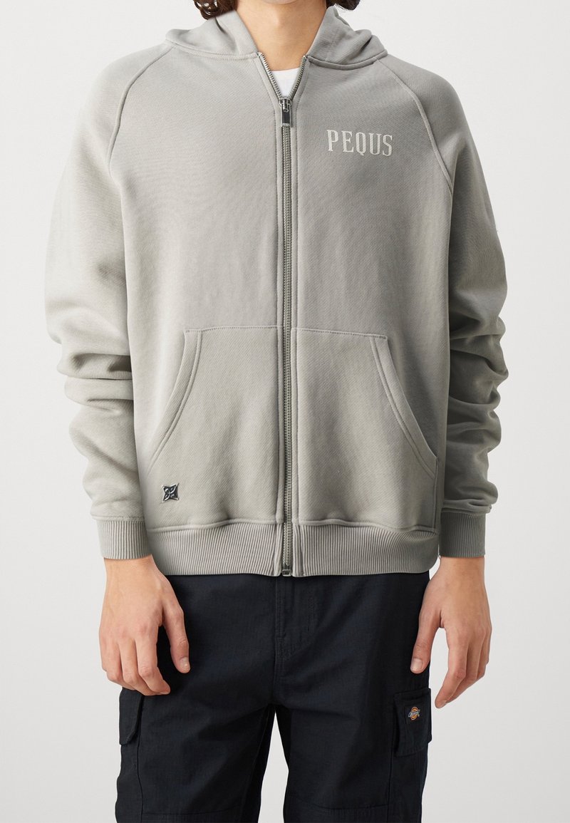 PEQUS Sweater met rits - light grey