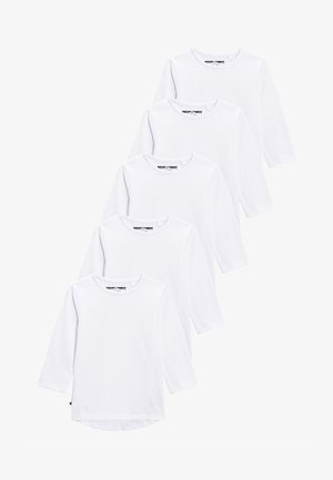 FIVE PACK - Camiseta de manga larga - white