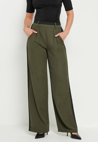 Long Tall Sally - STRIPE WIDE - Trousers - khaki Thumbnail Image 1