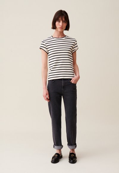 Claudie Pierlot T-SHIRT MANCHES COURTES MARINIÈRE - Camiseta estampada - bicolore