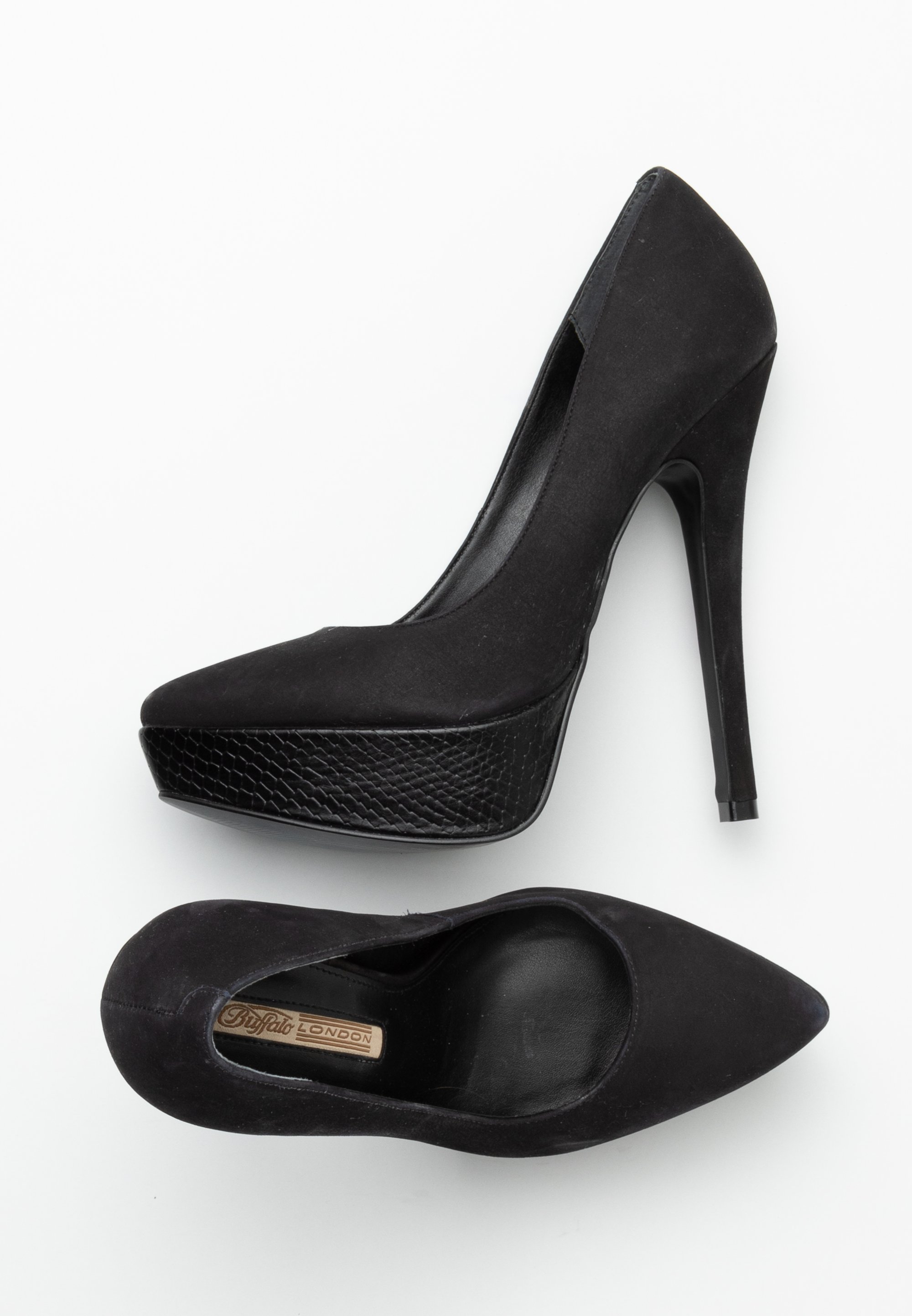 Plateau High Schwarze High Heels Sandaletten Platform Pumps