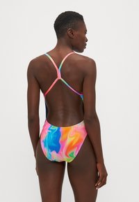 Speedo PRINTED V BACK - Maillot de bain - flare pink