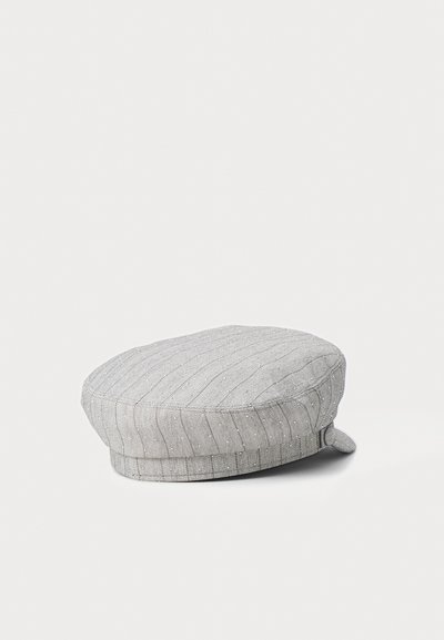 Borsalino BERRETTO FODERATO FASCETTA FRONTALE TESSUTO - Platmale - gessato shiny grigio