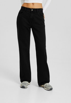 Bershka, Jean coupe décontractée - black