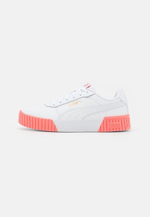 Puma CARINA 2.0 - Sneakers - white/hibiscus flower/gold