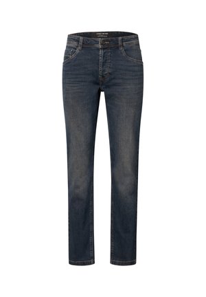 Street One MEN, SLIM LEG JEANS IM REGULAR FIT - Straight leg jeans - dark blue vintage wash