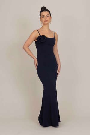 MARY ROSE TIE BACK  - Cocktailkjole - navy blue