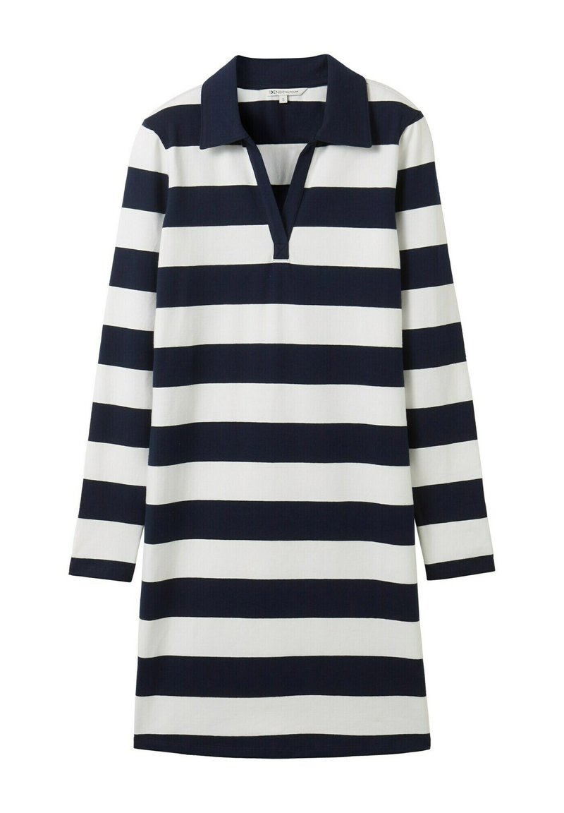 Tom Tailor Denim Jerseyjurk donkerblauw
