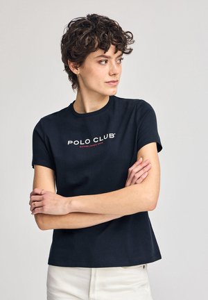 REGULAR FIT - T-shirt med print - navy